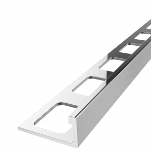 Aluminum Trim Decor  Shape L - Polished Silver