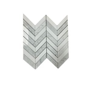 Chevron White and Gray
