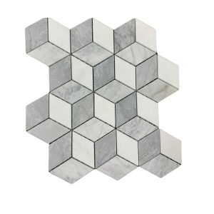 Cubes Hexagon Gray