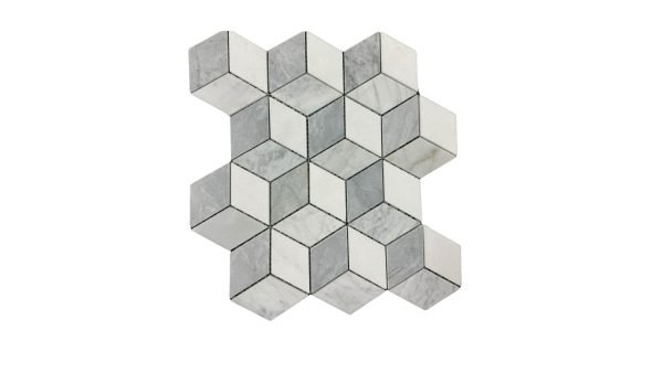 Cubes Hexagon Gray