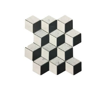 Cubes Hexagon Black
