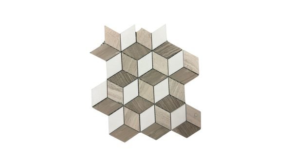 Cubes Hexagon Beage
