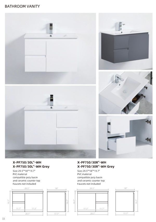 Vanity X-PF (WH) - Image 2