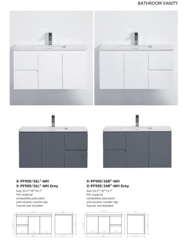 Vanity X-PF (WH) - Image 3