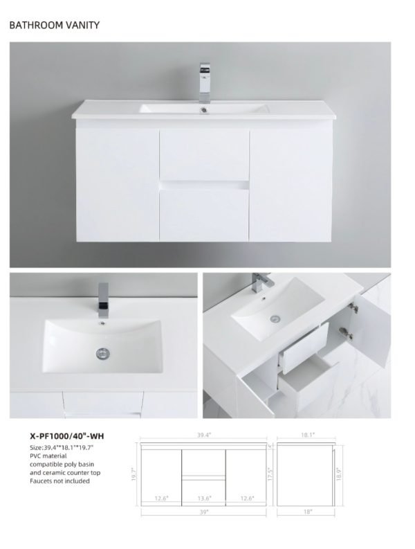 Vanity X-PF (WH) - Image 4