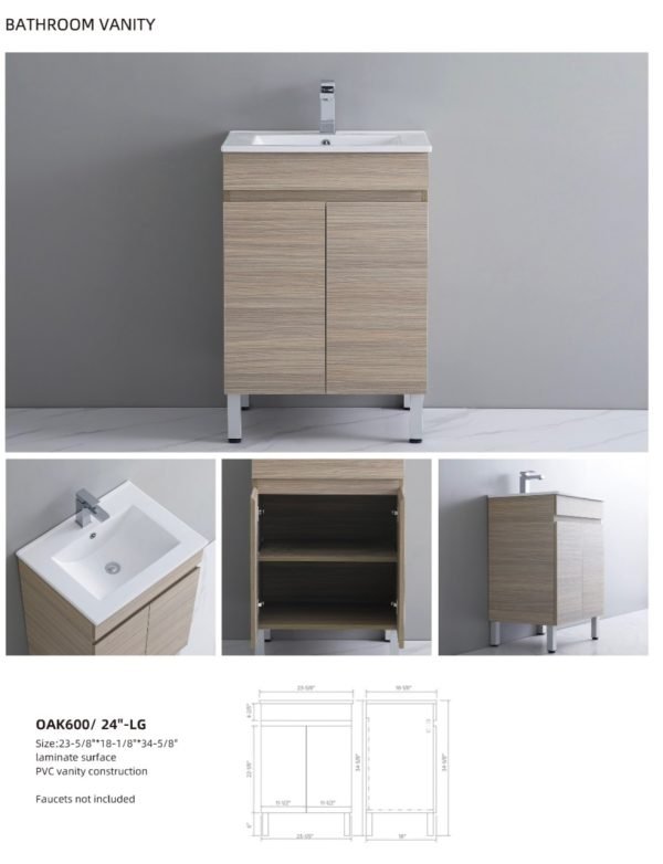 Vanity oak (LG)